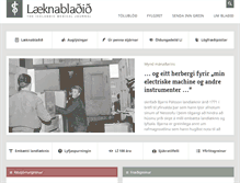 Tablet Screenshot of laeknabladid.is